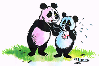 Chinese Panda bears are homesick for China.