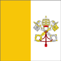 An ecclesiastical or Vatican City flag.